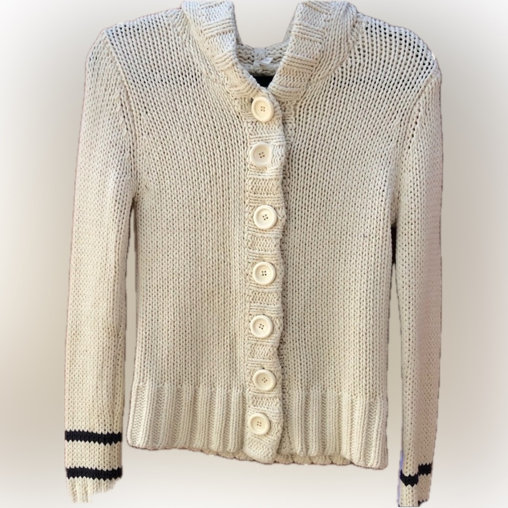 Moth Cardigan Sweater with Hood